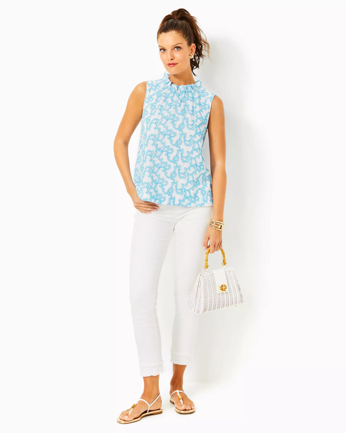 Lilly Pulitzer | Dahliana Embroidered Top