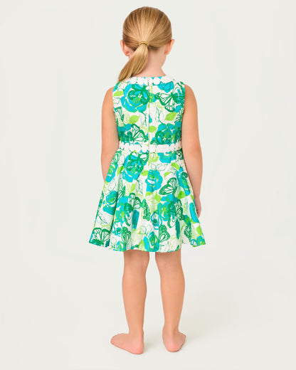 Idala Dress - Resort White Monarch