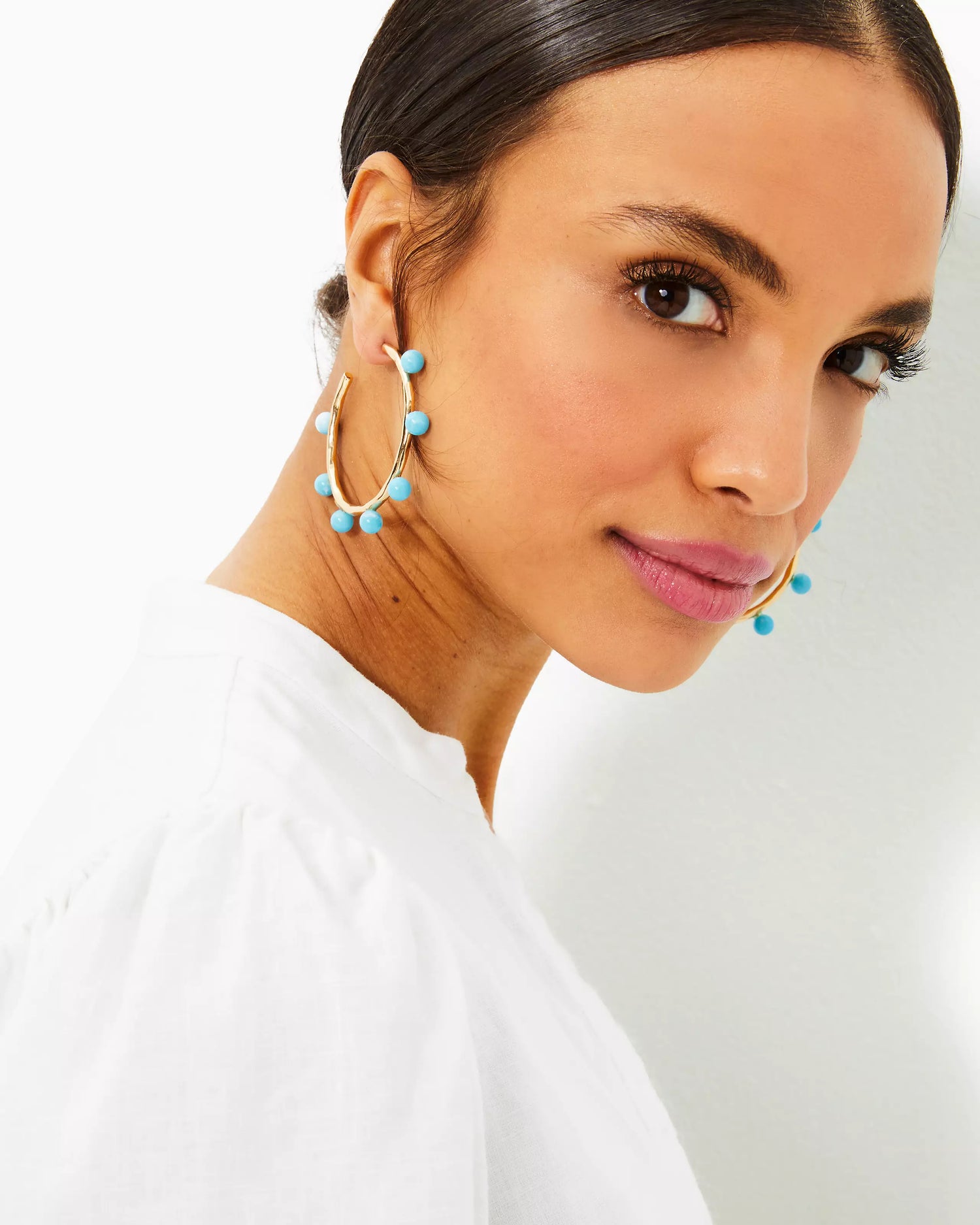 Lilly Pulitzer | Wave N Sea Hoop Earrings | Lilly Pulitzer | Cloister Collection Designer Fashion