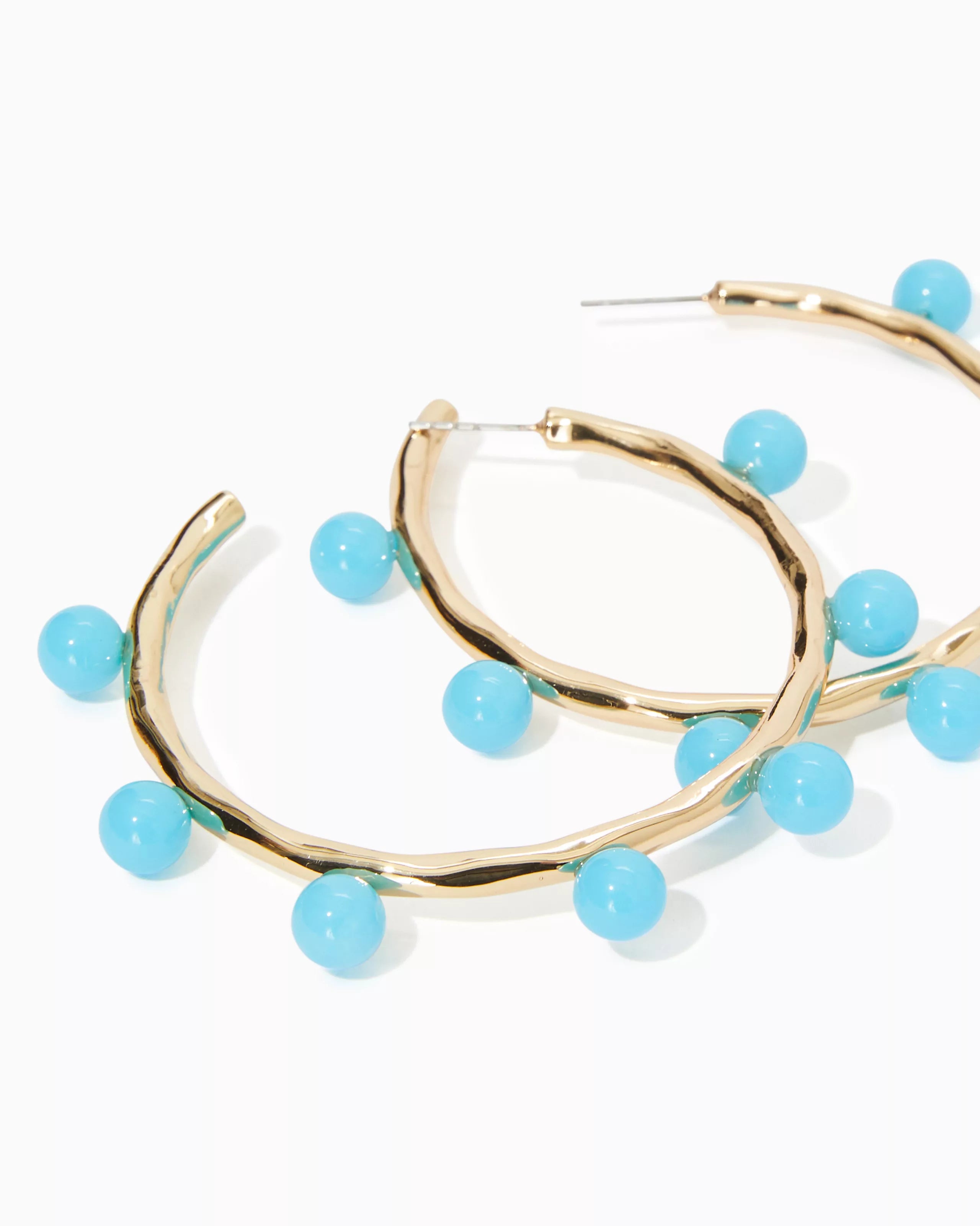 Lilly Pulitzer | Wave N Sea Hoop Earrings | Lilly Pulitzer | Cloister Collection Designer Fashion