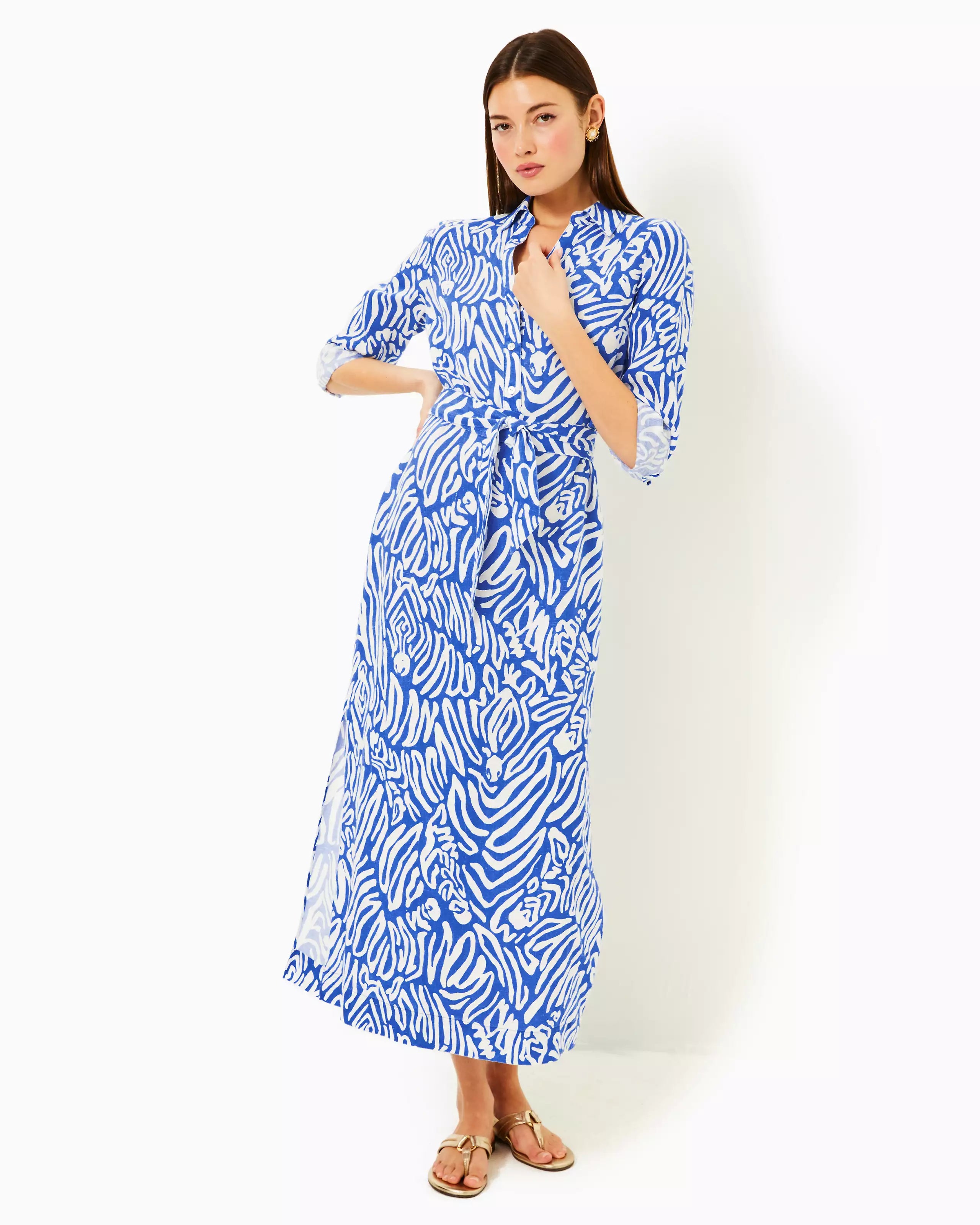 Lilly Pulitzer | Millicent Linen Maxi Shir