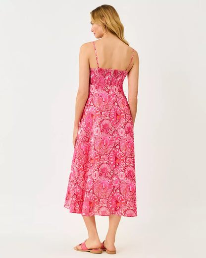 Jorgian Linen Midi Dress