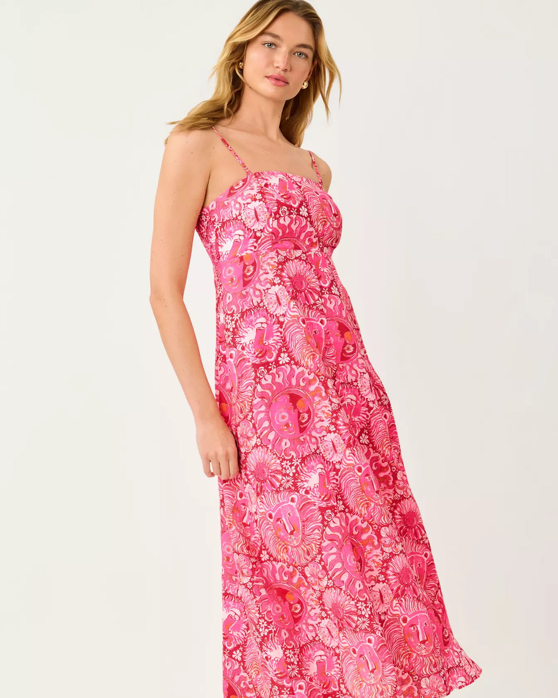 Jorgian Linen Midi Dress