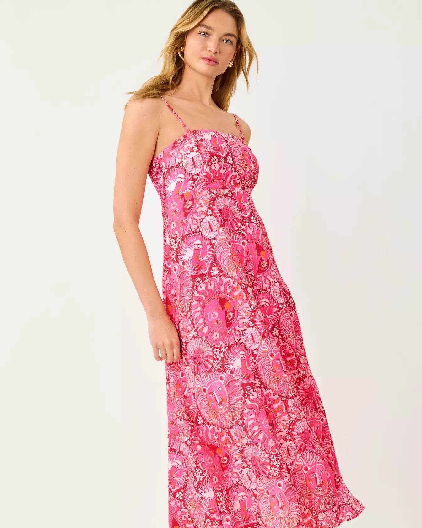 Jorgian Linen Midi Dress