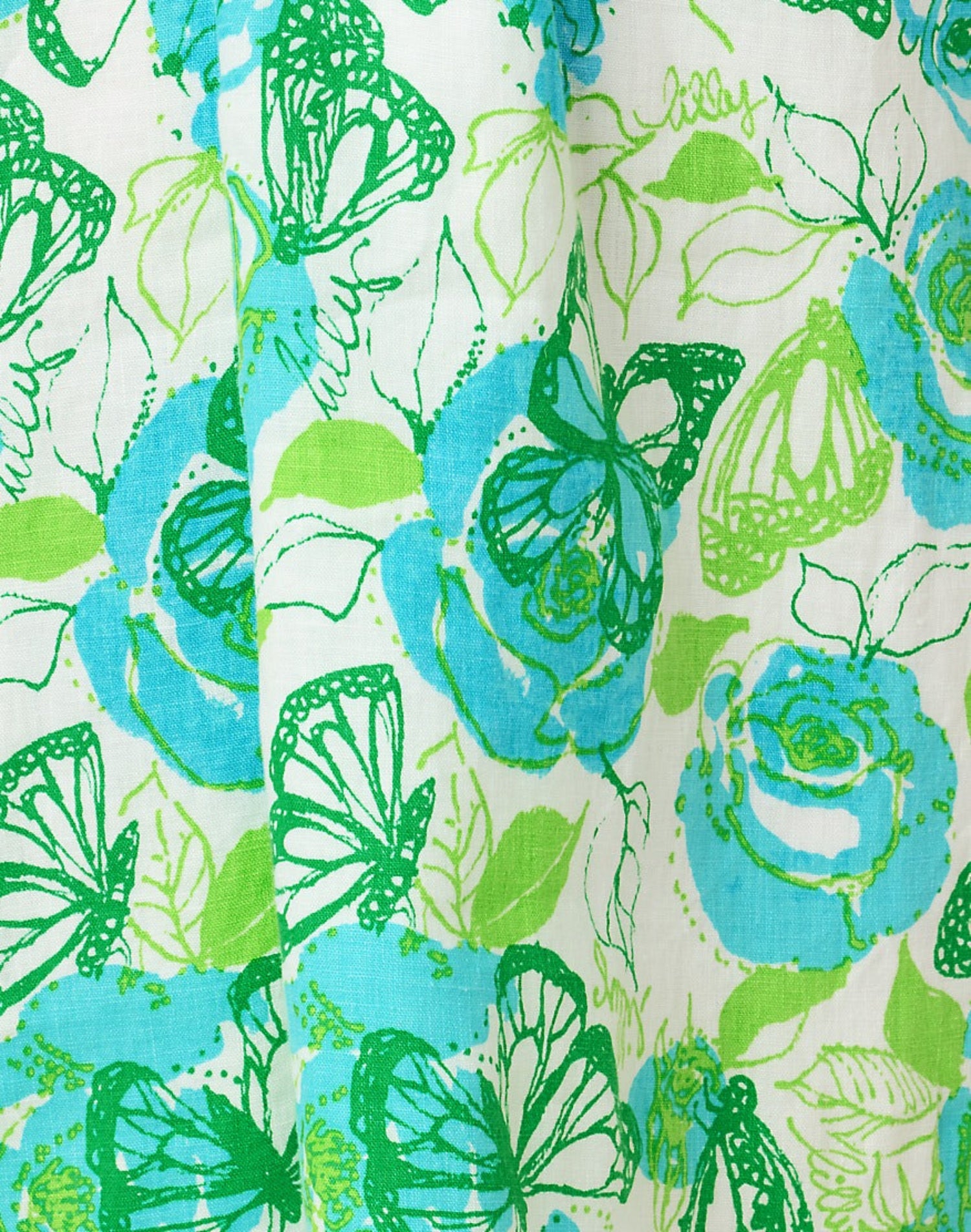 Mialeigh Elbow Sleeve Linen Dress