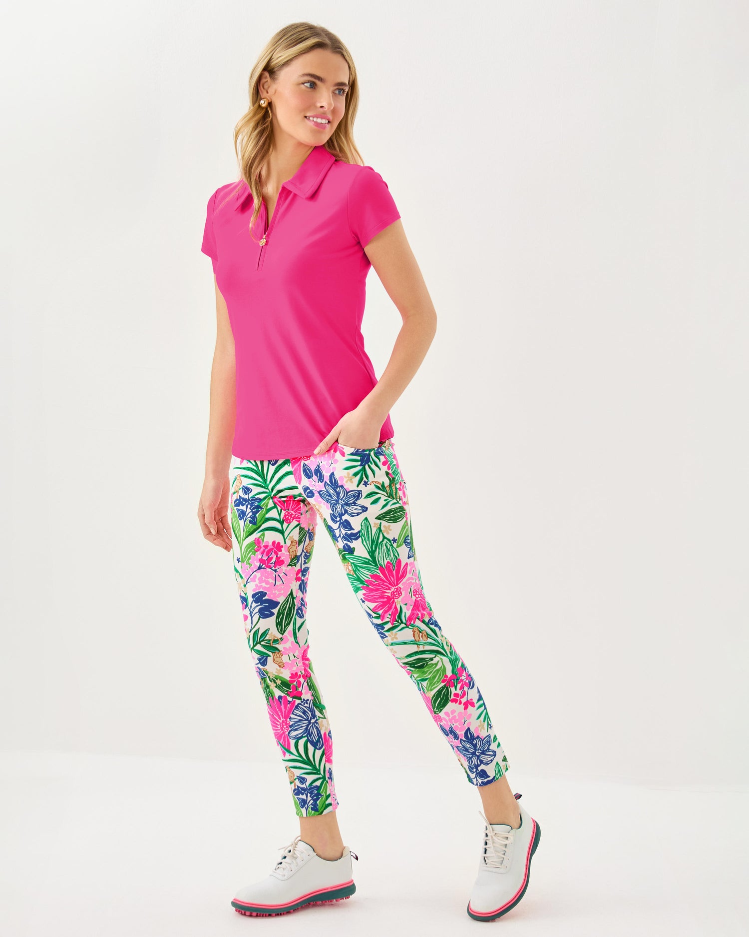 Lilly Pulitzer | UPF 50+ Luxletic Frida Half Zip Polo