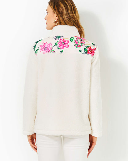 Lilly Pulitzer | Wallen Sherpa Half Zip Jacket