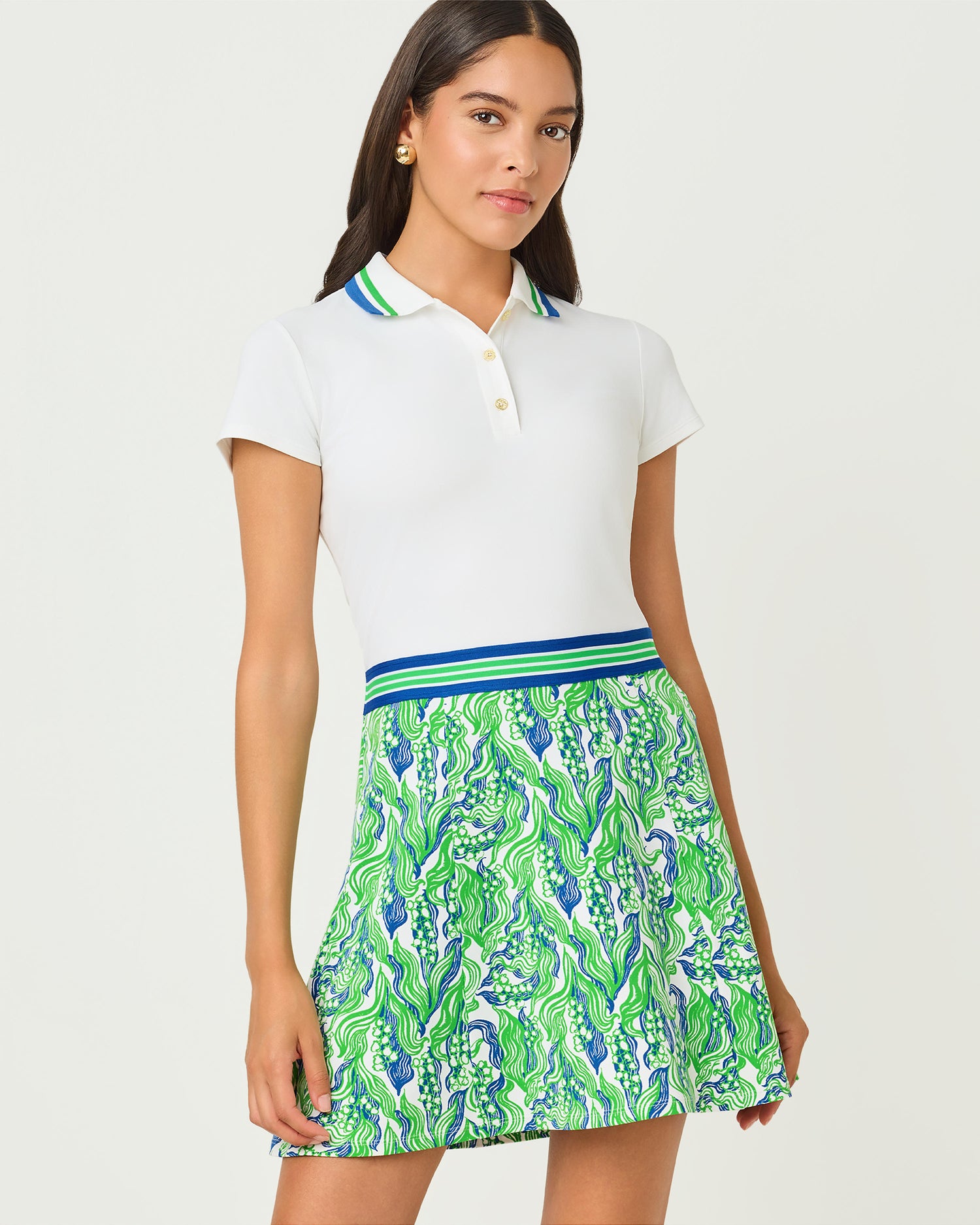 Lilly Pulitzer | Viento Upf 50+ Dress - Putting Green Lilly Of The Valley