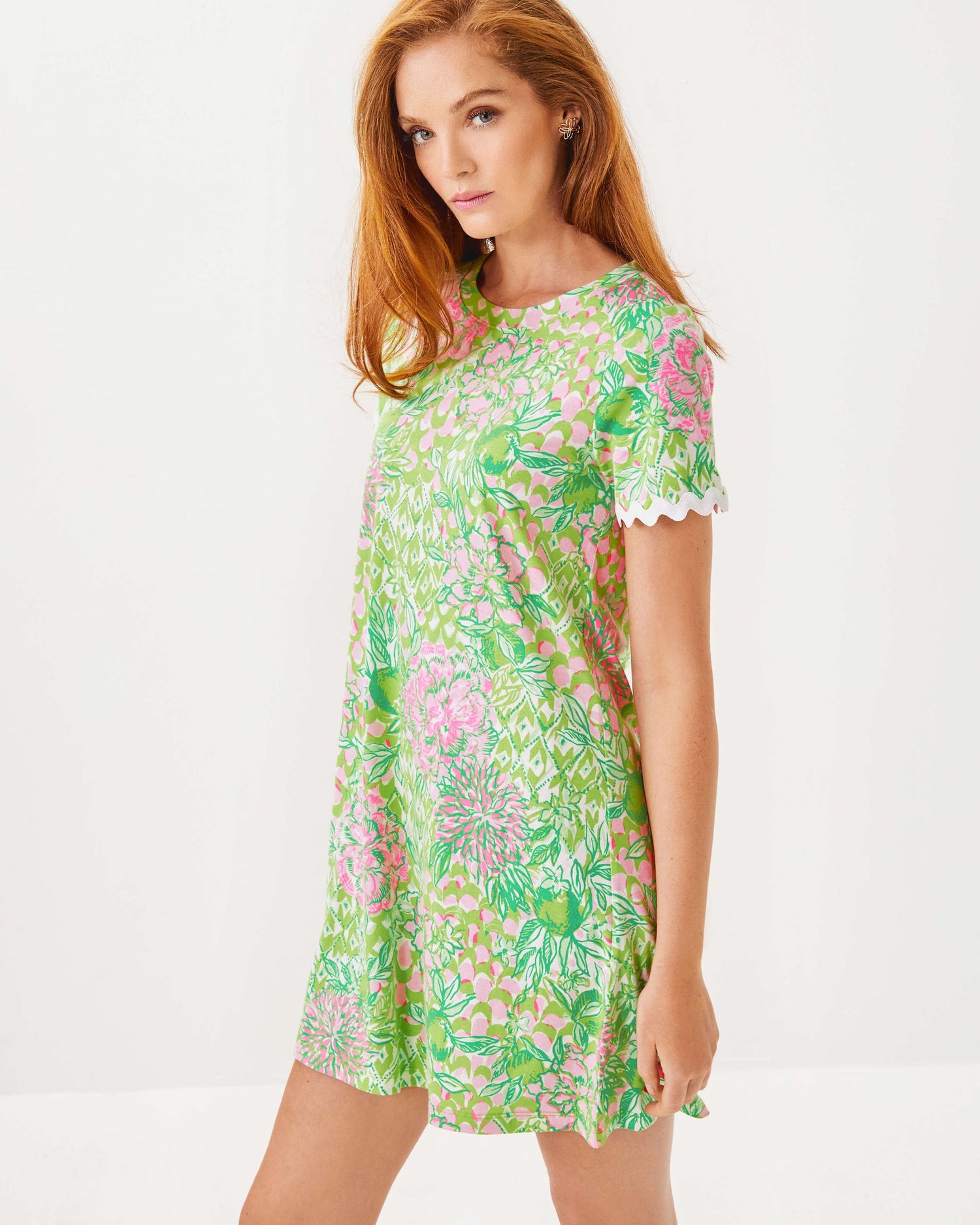 Lilly Pulitzer | Cody Short Sleeve Dress - Fauna Green Lime Feeling Good