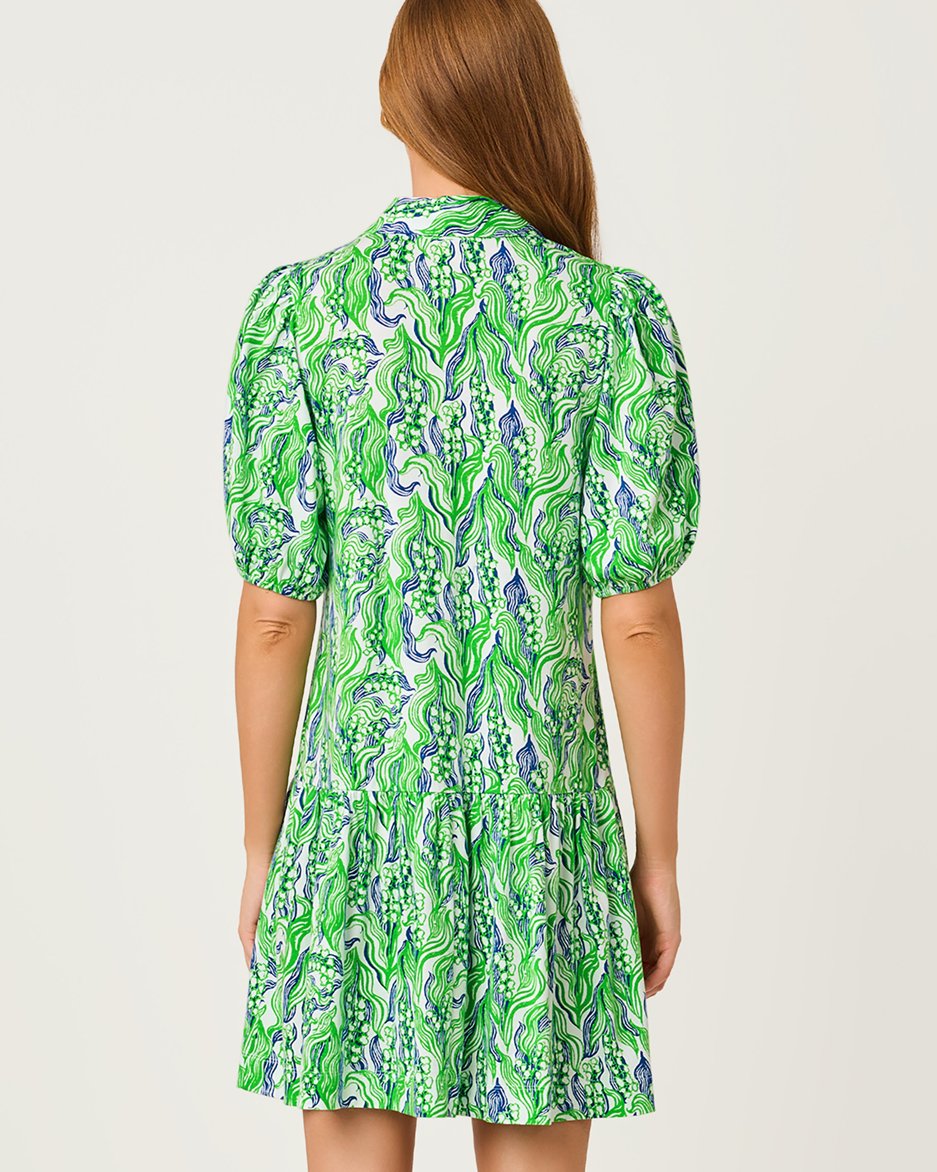Bingley Dress - Putting Green Lilly Of The Valley