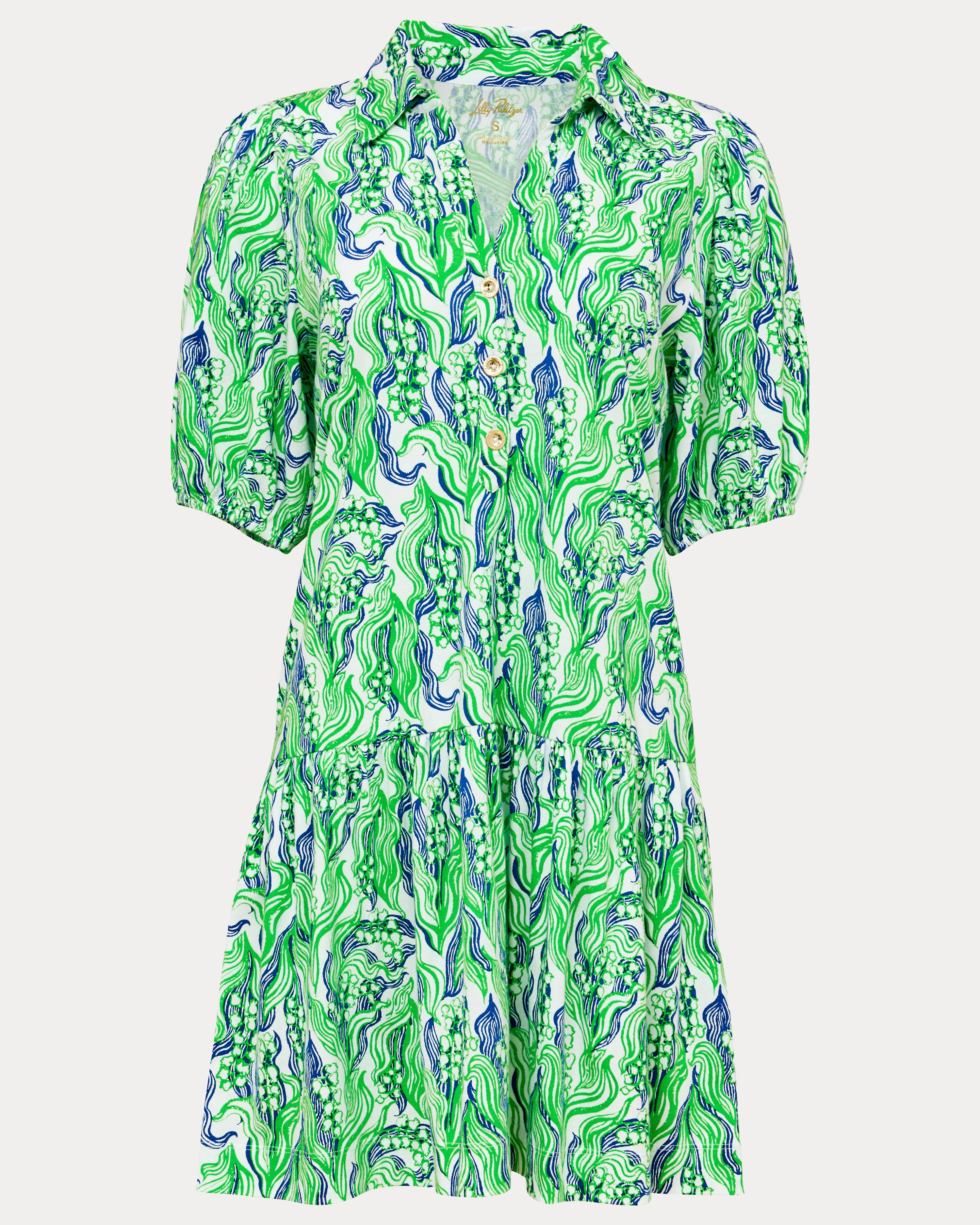 Bingley Dress - Putting Green Lilly Of The Valley