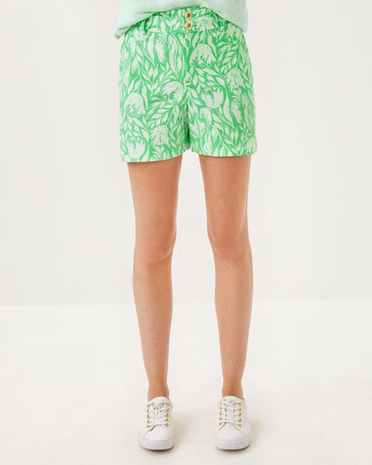 Lilly Pulitzer | 4&quot; Dempsey Short - Fauna Green Tulip To Tango