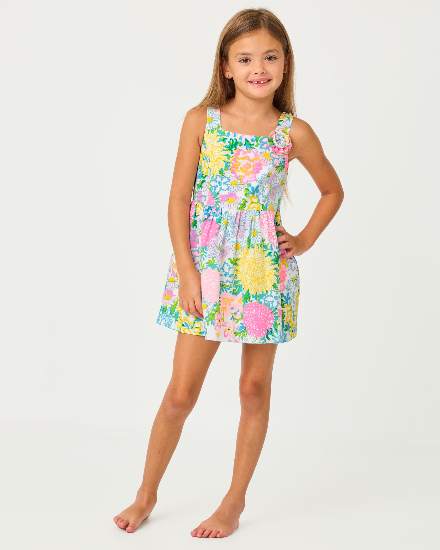 Bellefleur Dress - Multi Lilly Garden