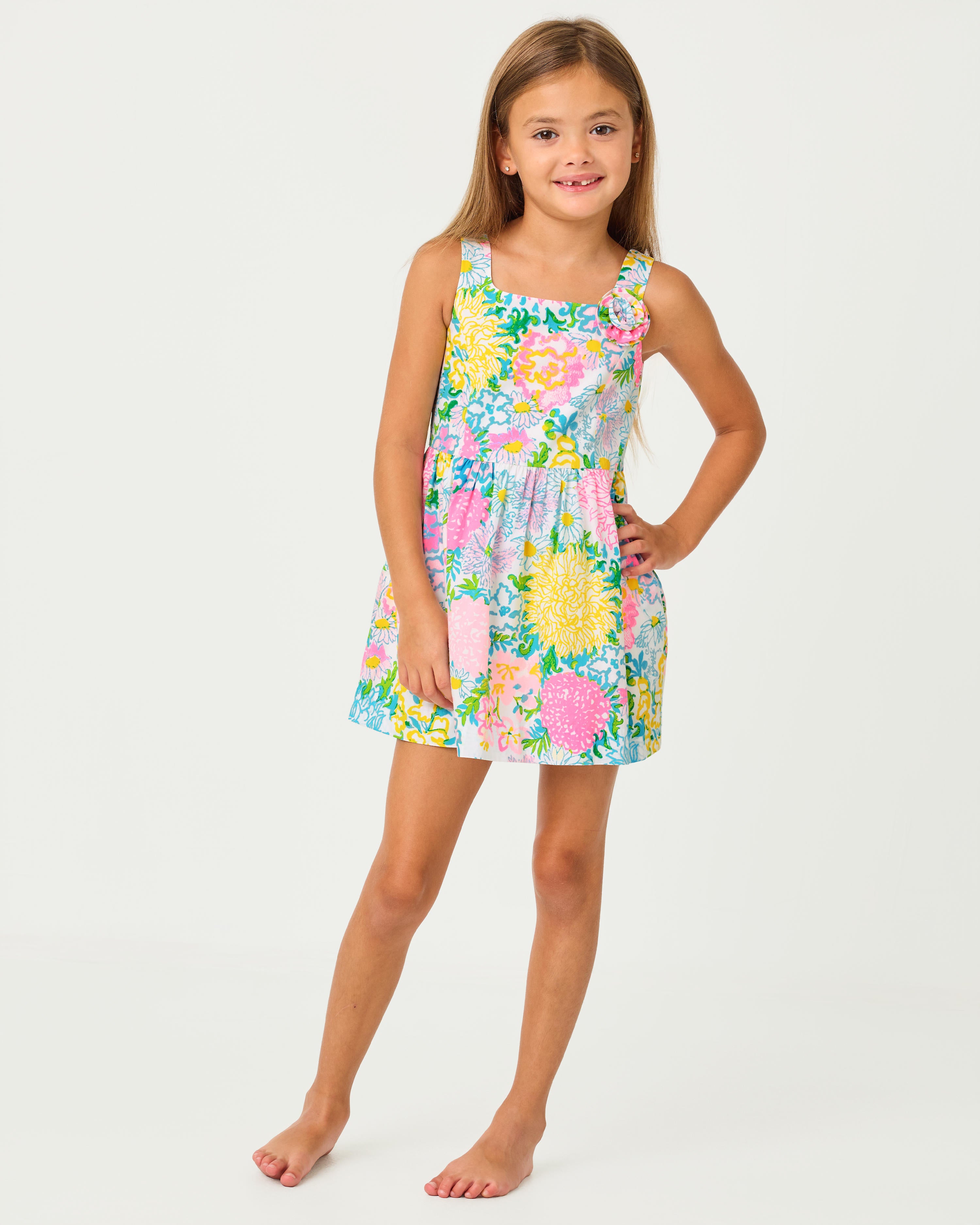 Bellefleur Dress - Multi Lilly Garden