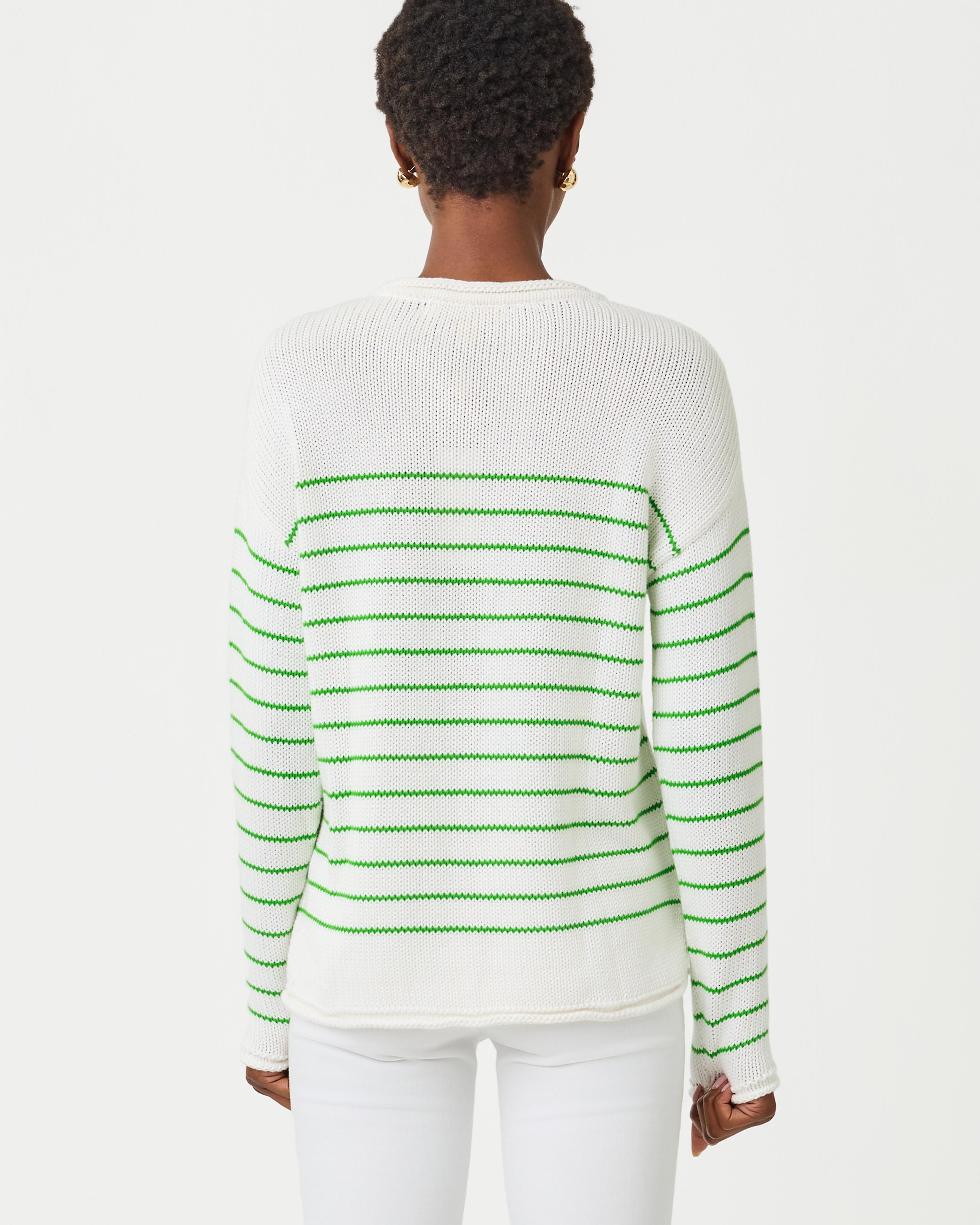 Lotan Sweater - Putting Green Tidepool Stripe