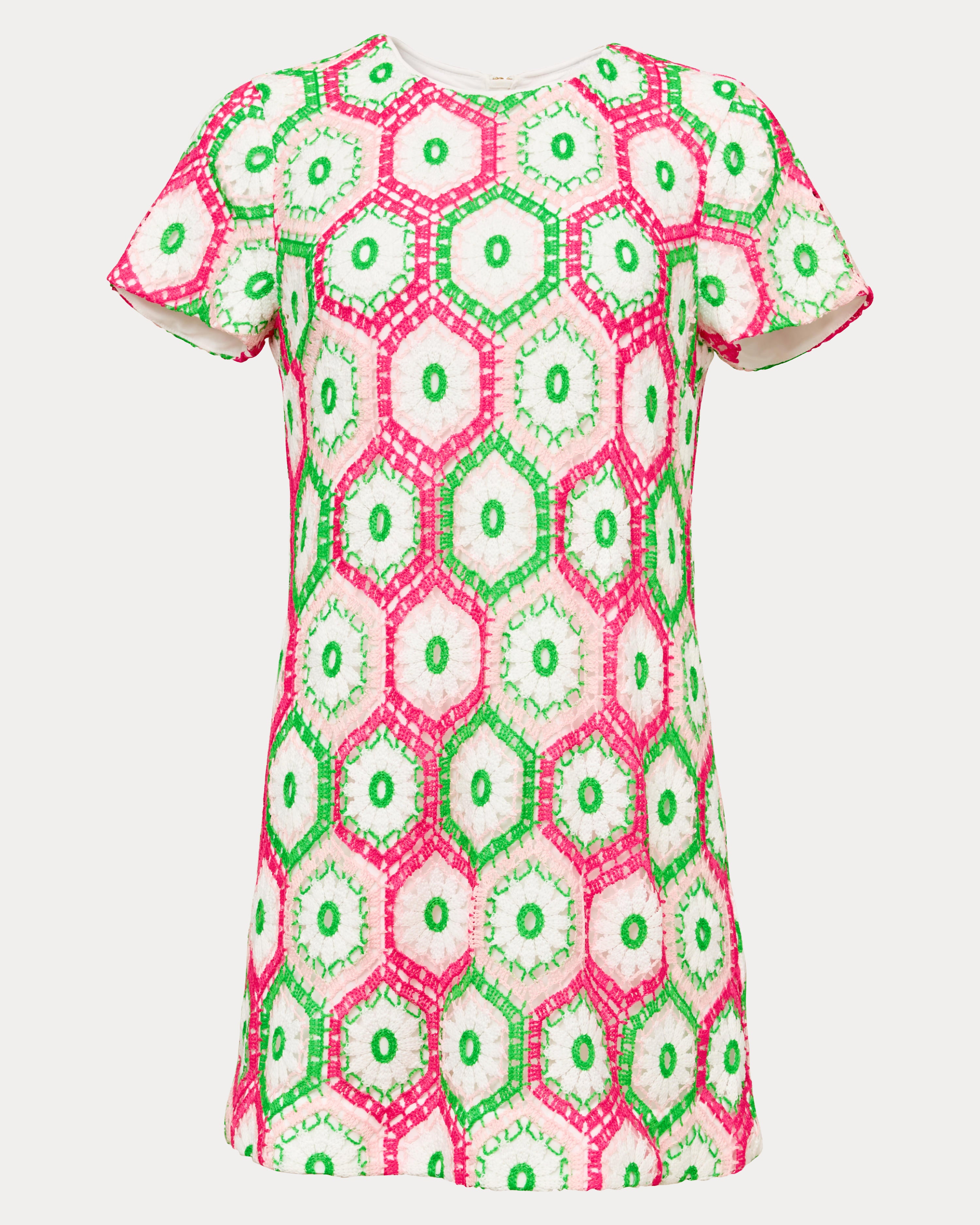 Leyla Shift Dress - Cherry Blossom Pink Daisy