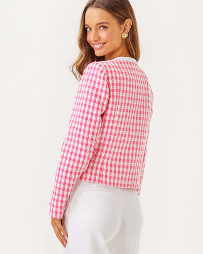 Lilly Pulitzer | Rohana Boucle Jacket - Rousseau Pink Charming Check