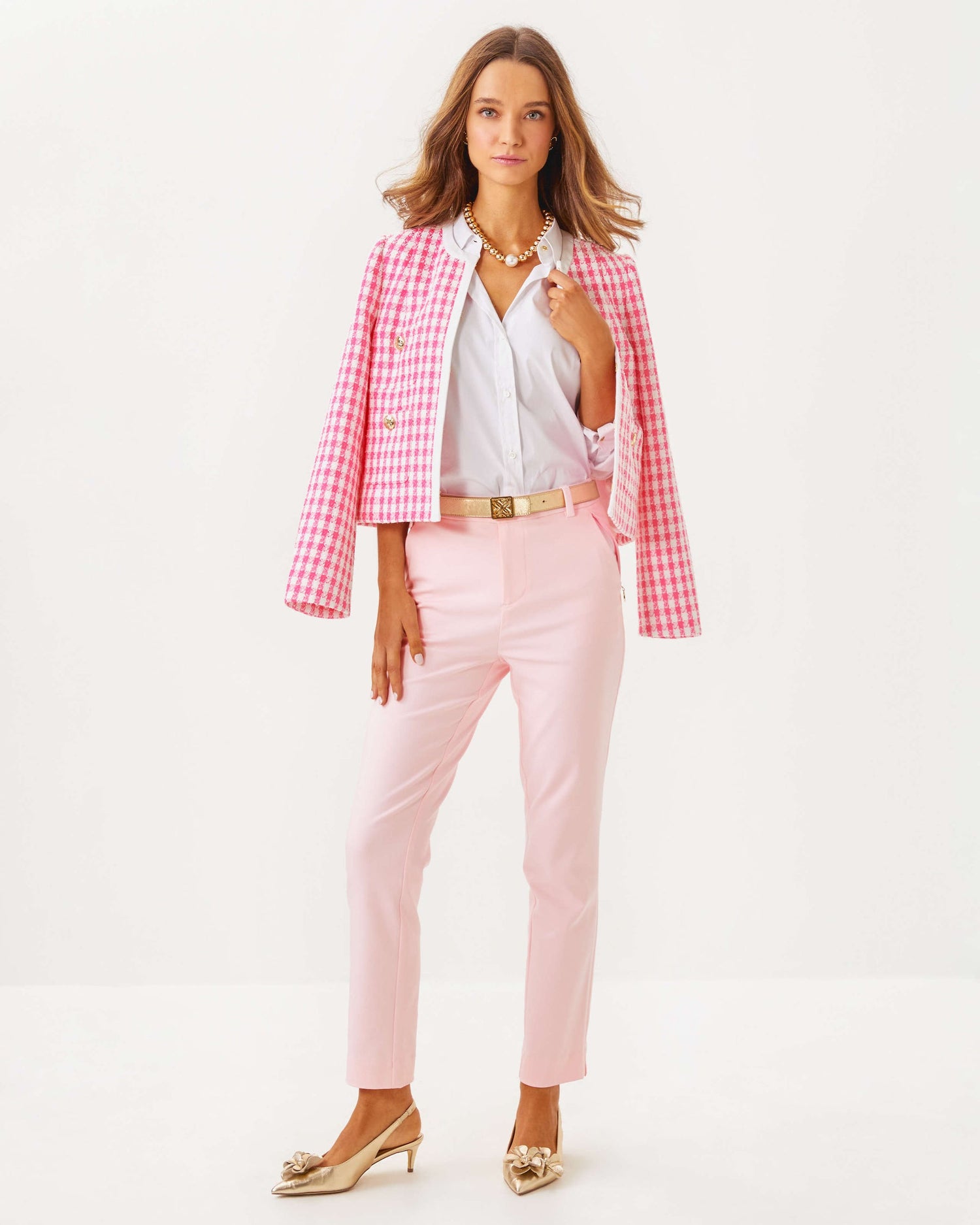 Lilly Pulitzer | Rohana Boucle Jacket - Rousseau Pink Charming Check