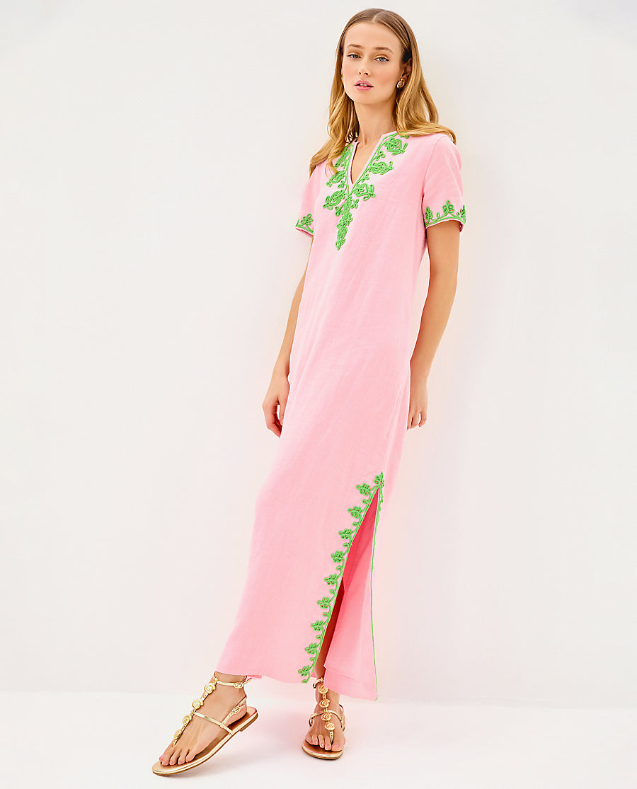 Lilly Pulitzer | Ariella Linen Maxi Dress - Conch Shell Pink