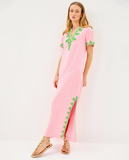 Lilly Pulitzer | Ariella Linen Maxi Dress - Conch Shell Pink