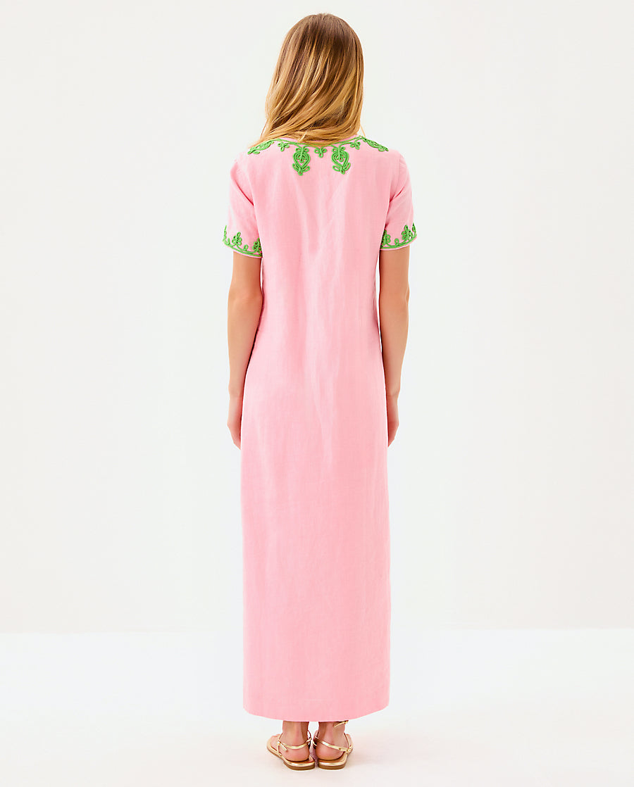 Lilly Pulitzer | Ariella Linen Maxi Dress - Conch Shell Pink
