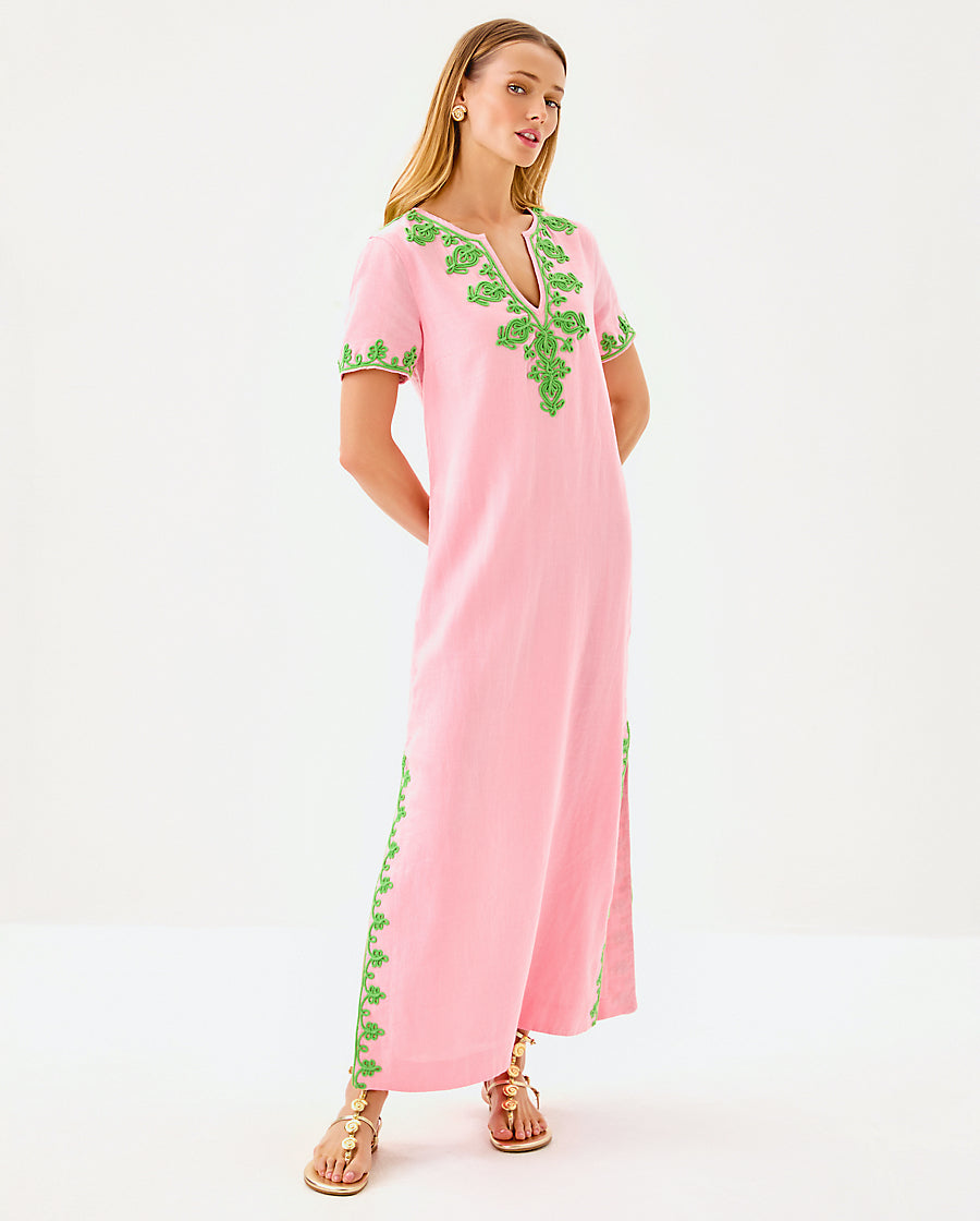 Lilly Pulitzer | Ariella Linen Maxi Dress - Conch Shell Pink