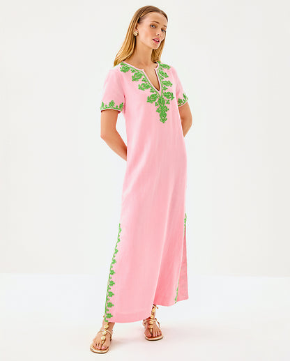 Lilly Pulitzer | Ariella Linen Maxi Dress - Conch Shell Pink