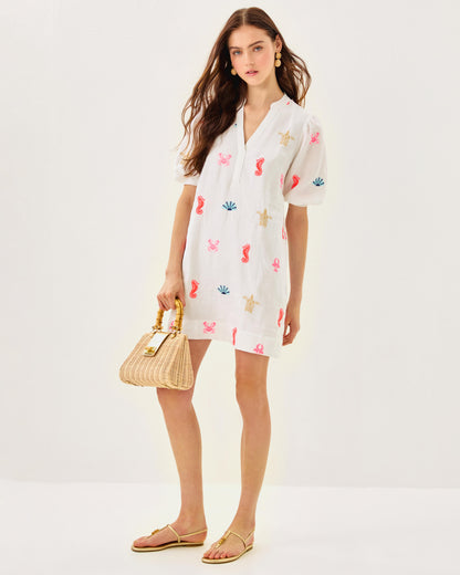 Lilly Pulitzer | Mialeigh Elbow Sleeve Linen Dress