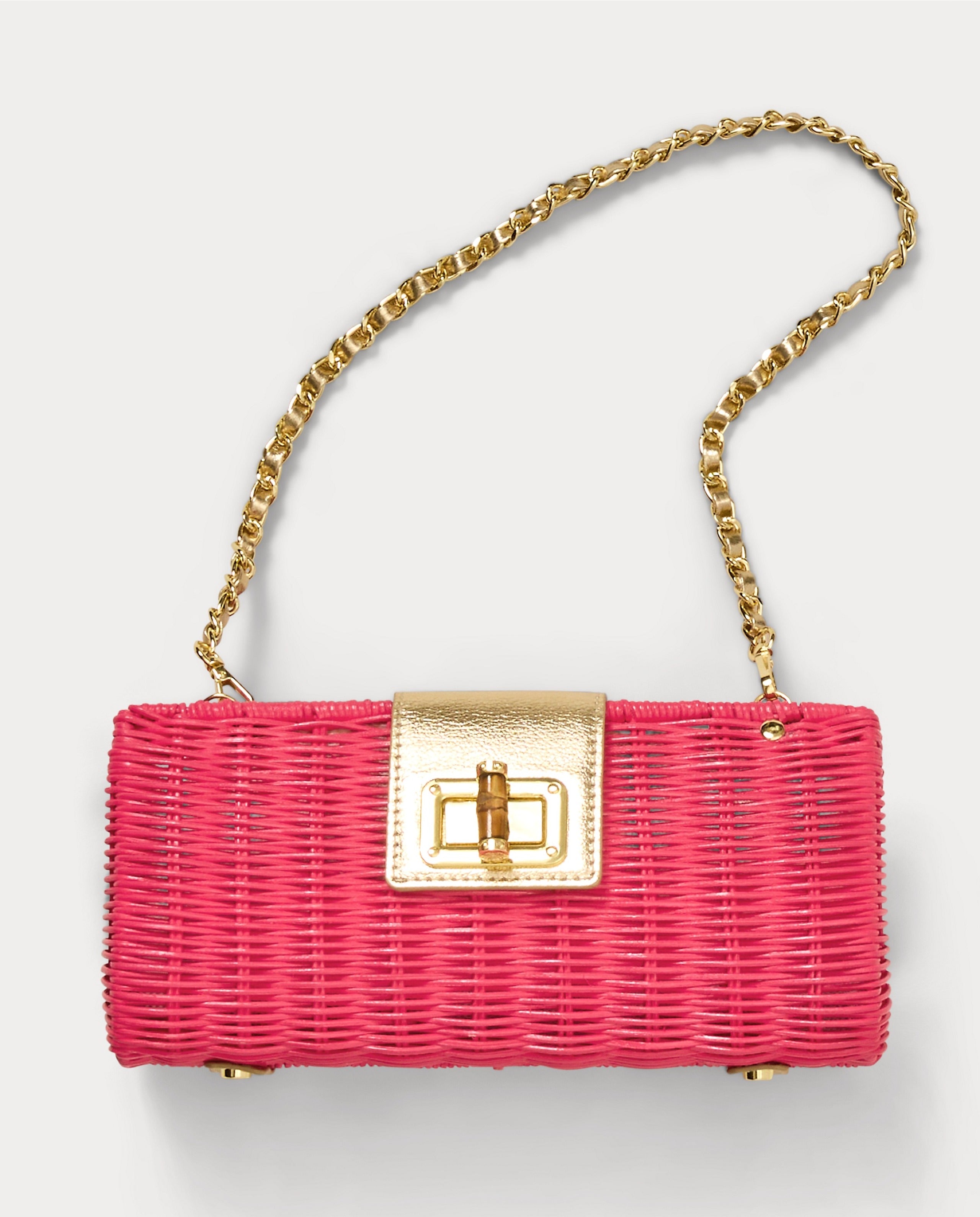 Leena Wicker Clutch