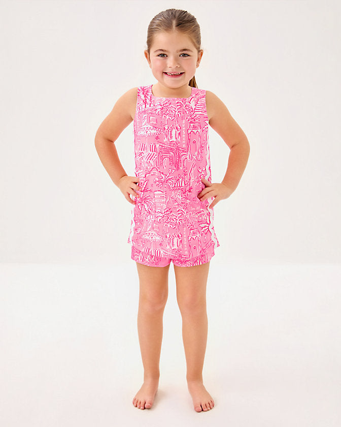 Lilly Pulitzer | Girls Mini Romey Shift Set - Conch Shell Pink Pennys Playground