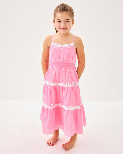 Lilly Pulitzer | Girls Mini Zanna Midi Dress - Conch Shell Pink