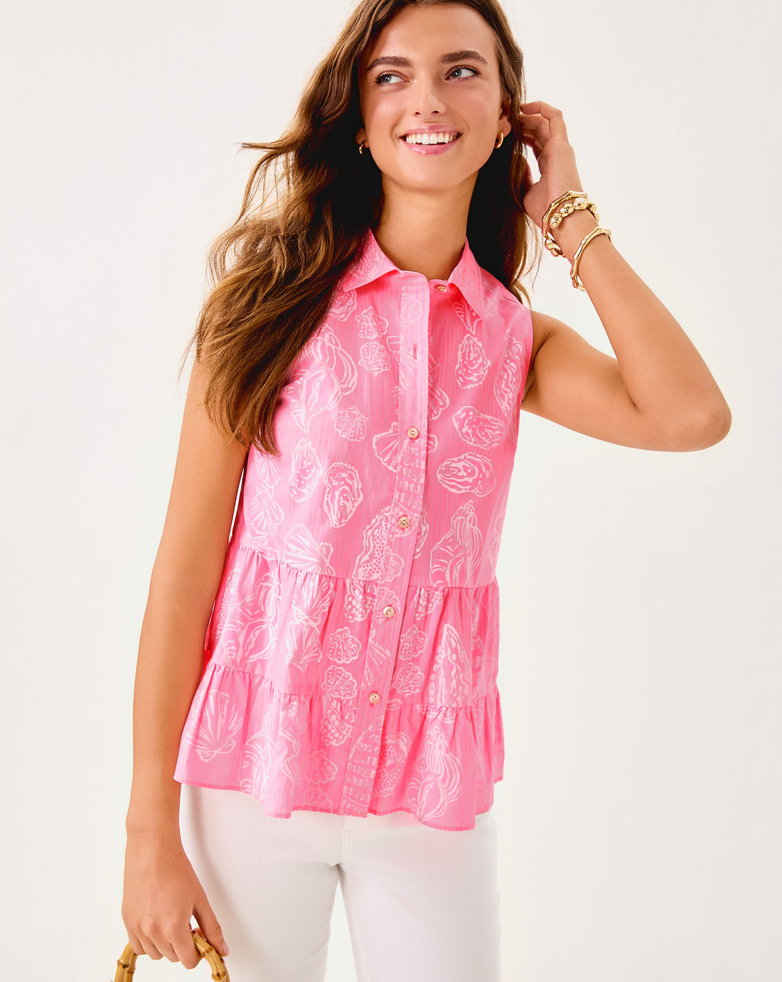 Lilly Pulitzer | Breah Sleeveless Button Down Shirt