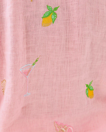 Lilly Pulitzer | Sea View Button Down Top - Conch Shell Pink