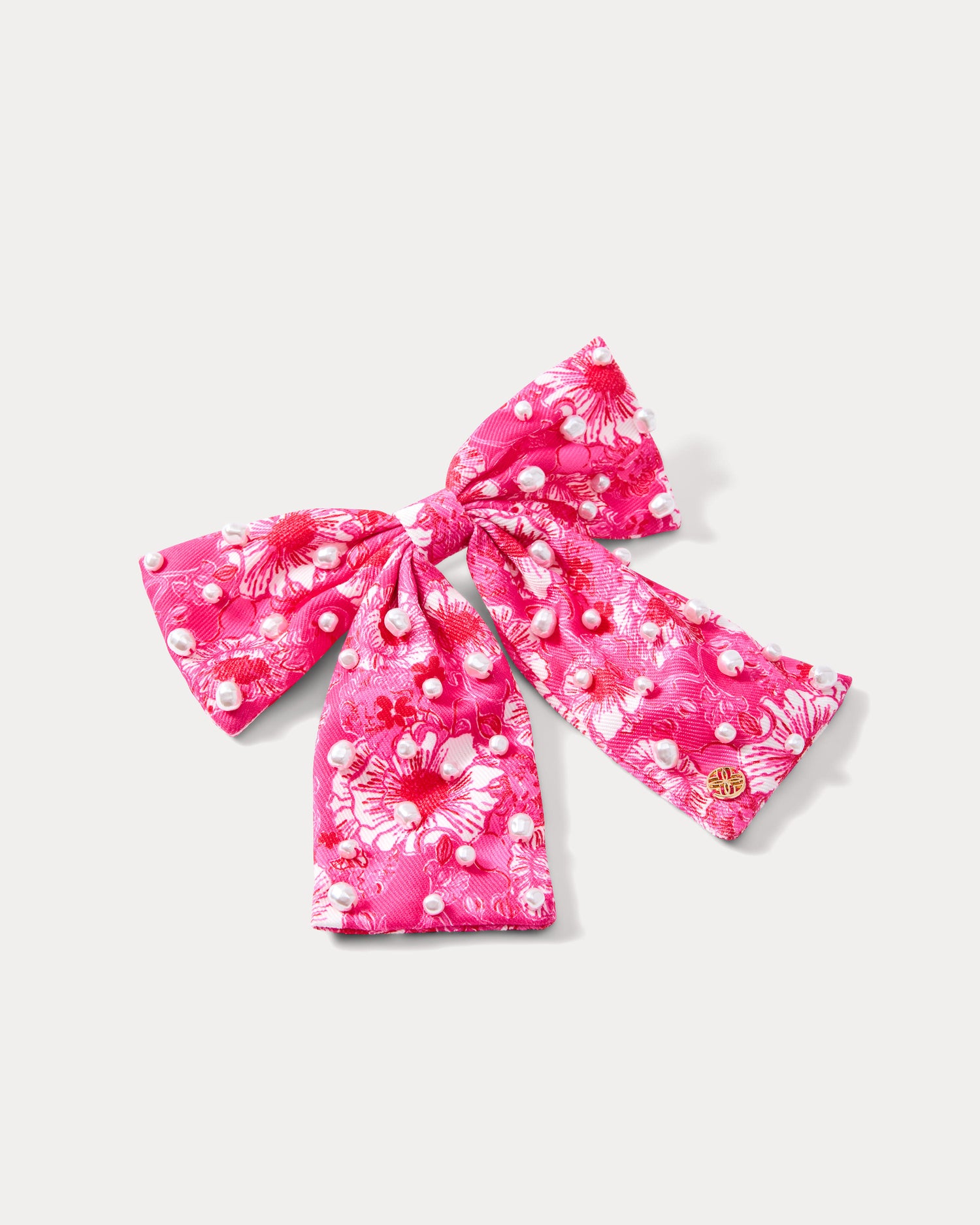 Lilly Pulitzer | Embellished Bow Barrette, Feeling Poppy