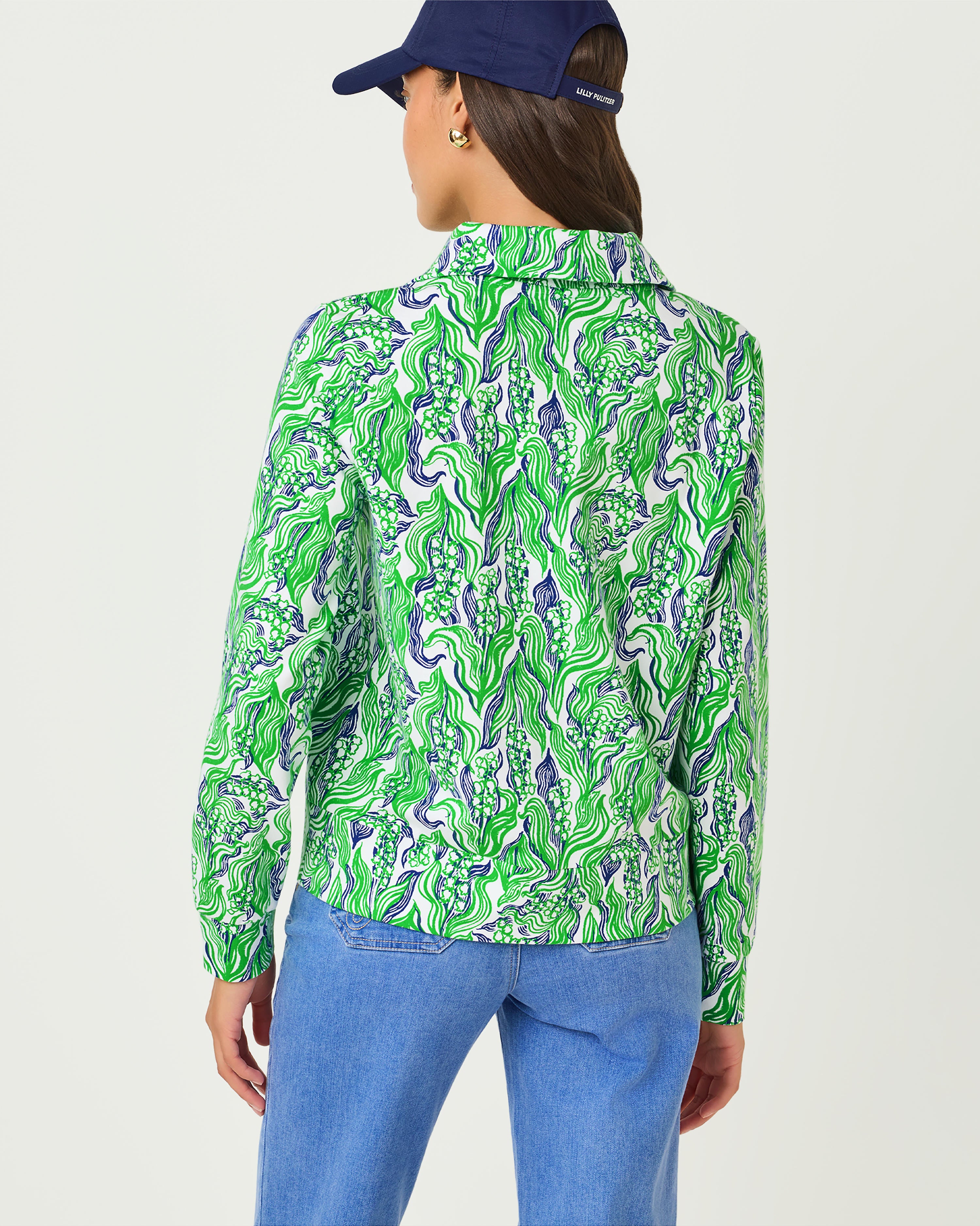 Eleni Upf 50+ Zip-up - Putting Green Lilly Of The Valley