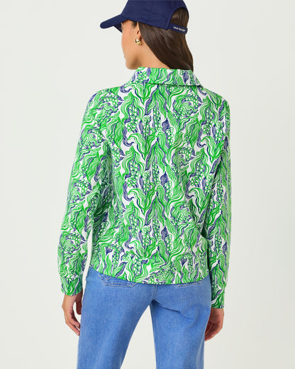 Eleni Upf 50+ Zip-up - Putting Green Lilly Of The Valley