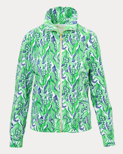 Eleni Upf 50+ Zip-up - Putting Green Lilly Of The Valley