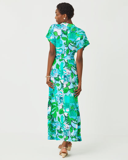 Lilly Pulitzer | Keenan Maxi Dress - Capri Blue Rousseaus Roses