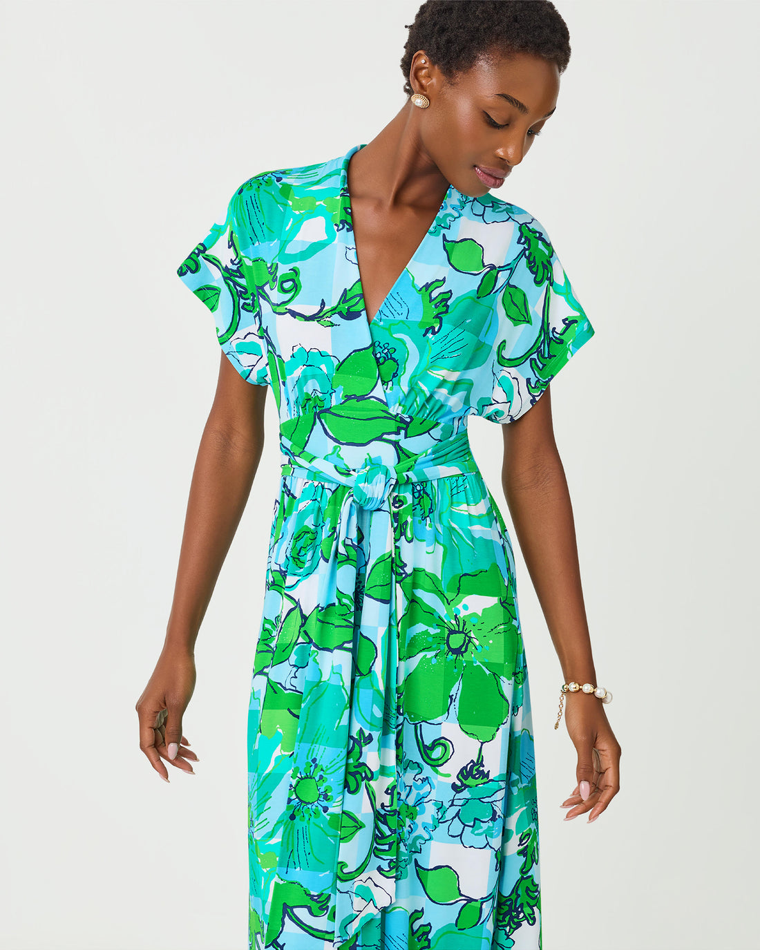 Lilly Pulitzer | Keenan Maxi Dress - Capri Blue Rousseaus Roses
