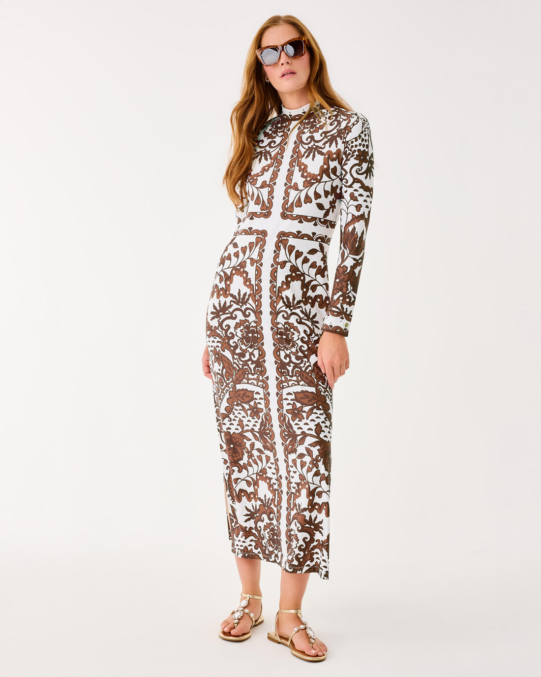 Lilly Pulitzer | Quinn Upf 50+ Long Sleeve Maxi Dress