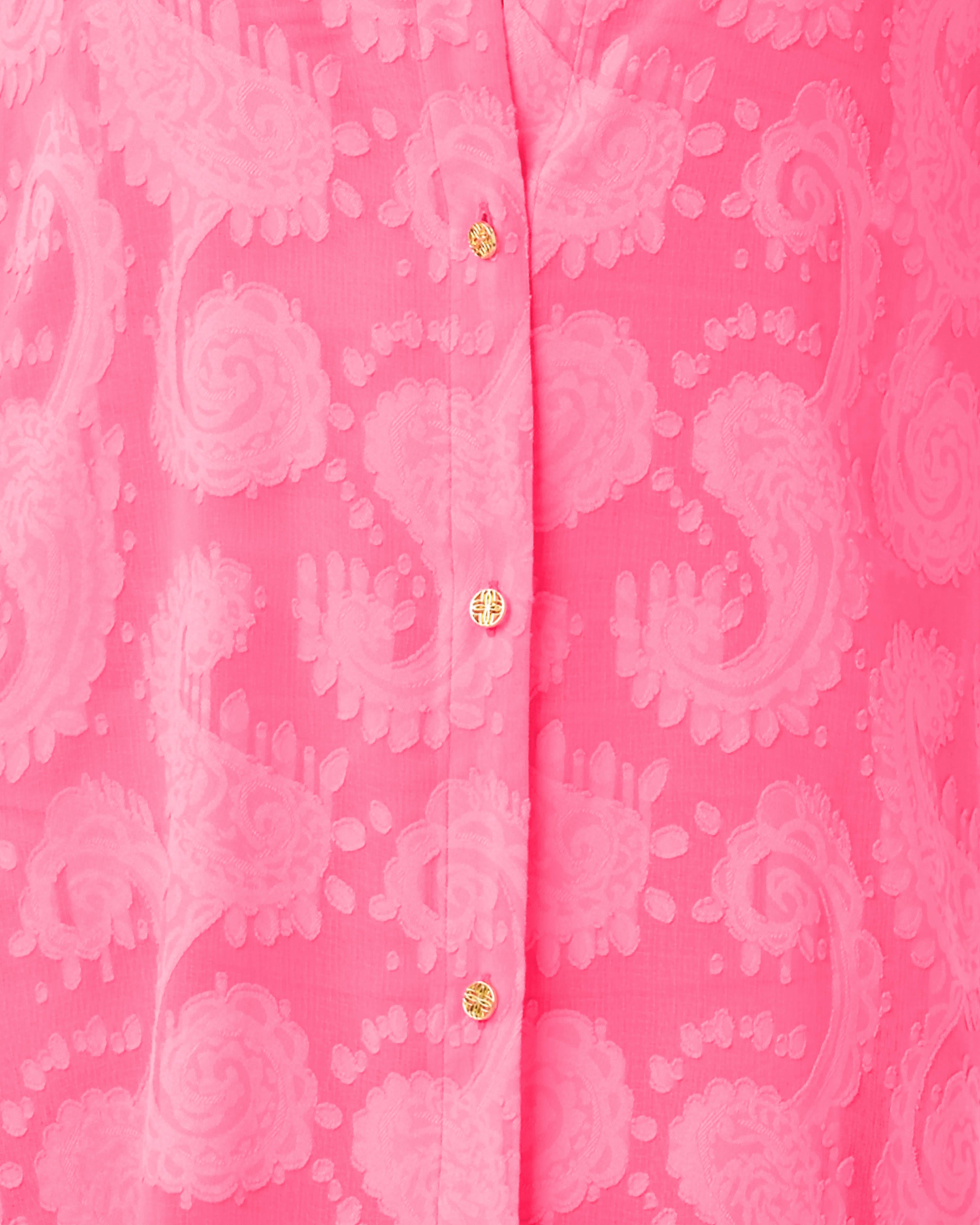 Sadira Long Sleeve Cover Up - Cherry Blossom Pink Tangerine Dream