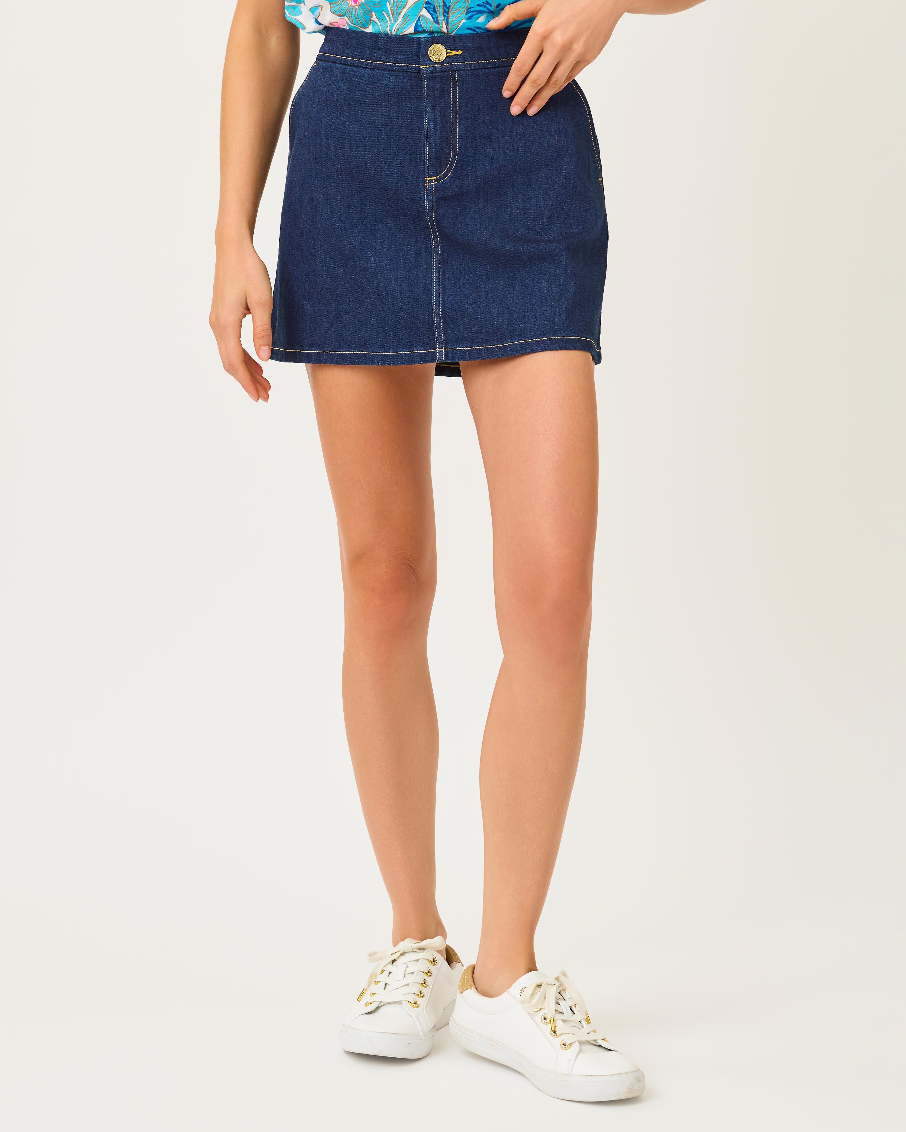 Colette Stretch Denim Skirt