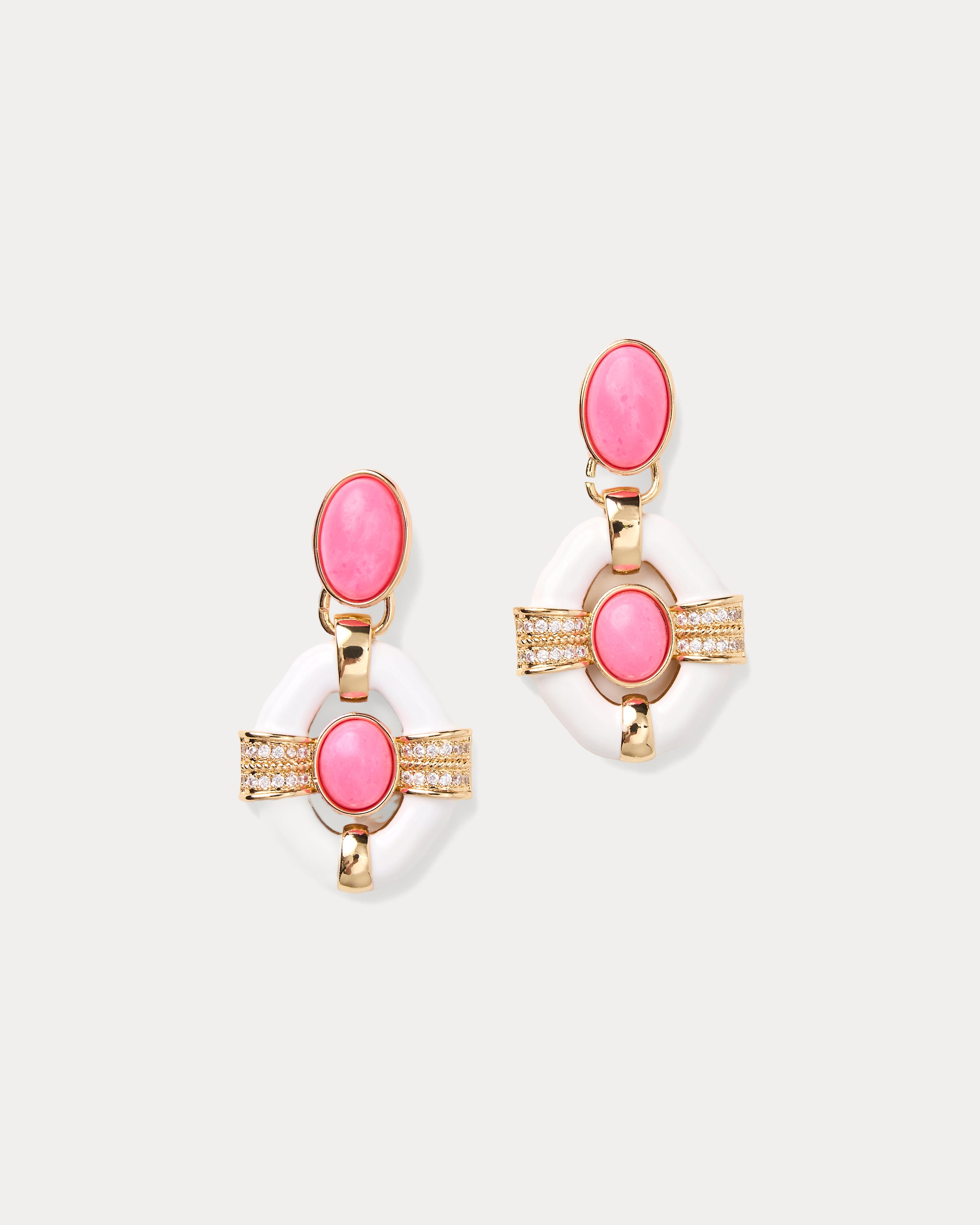 Lilly Pulitzer | Fleur De Lilly Doorknocker Earring - Cherry Blossom Pink