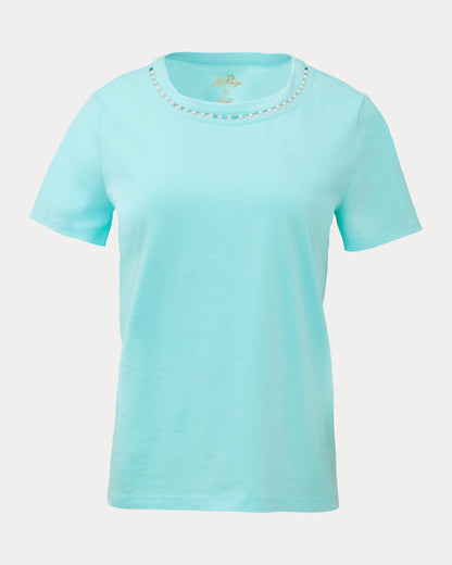 Clairmont Pearl Knit Top - Day Dream Blue