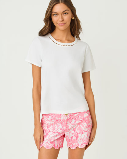Lilly Pulitzer | Clairmont Pearl Knit Top - Resort White