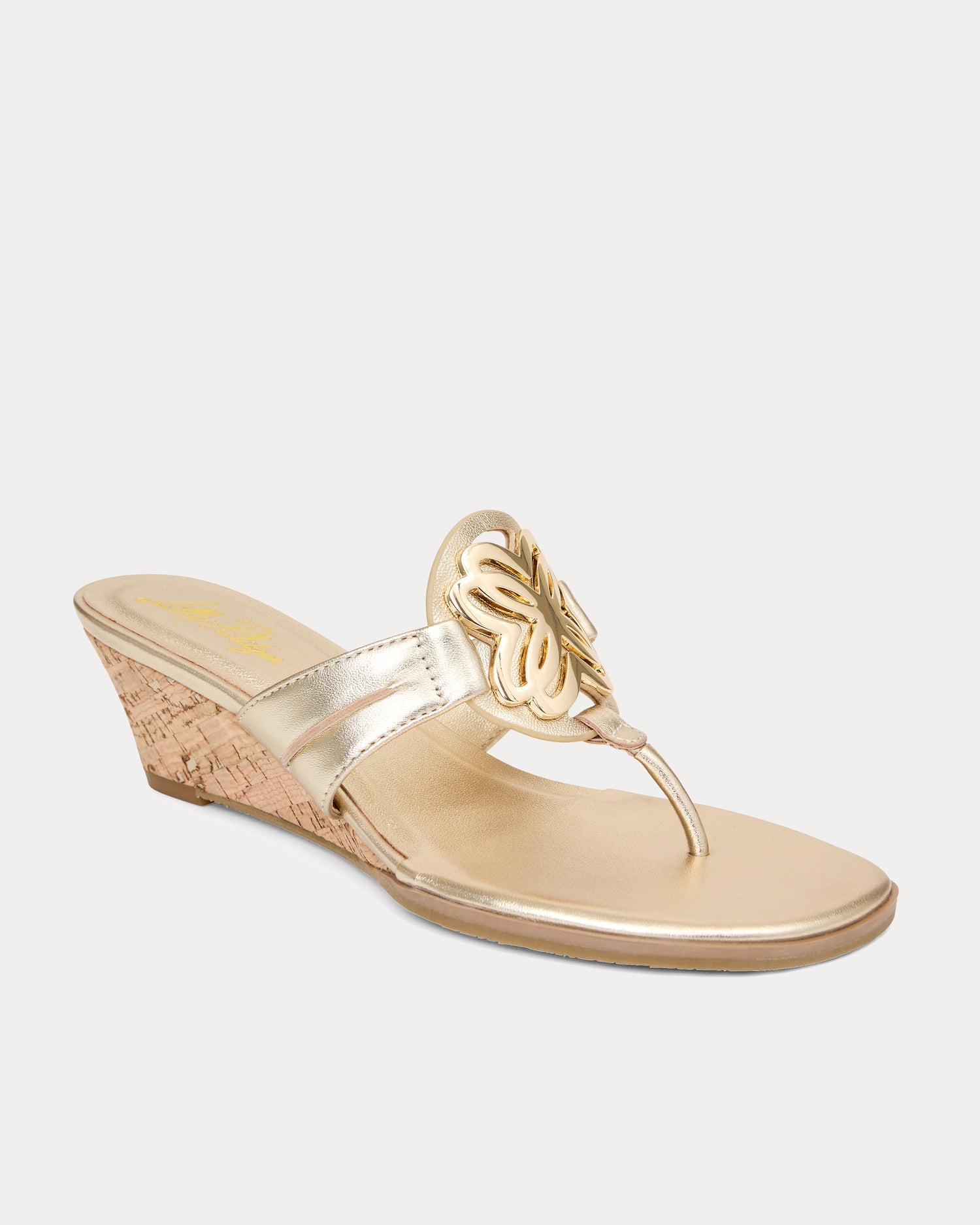 The Lilly Wedge - Gold Metallic