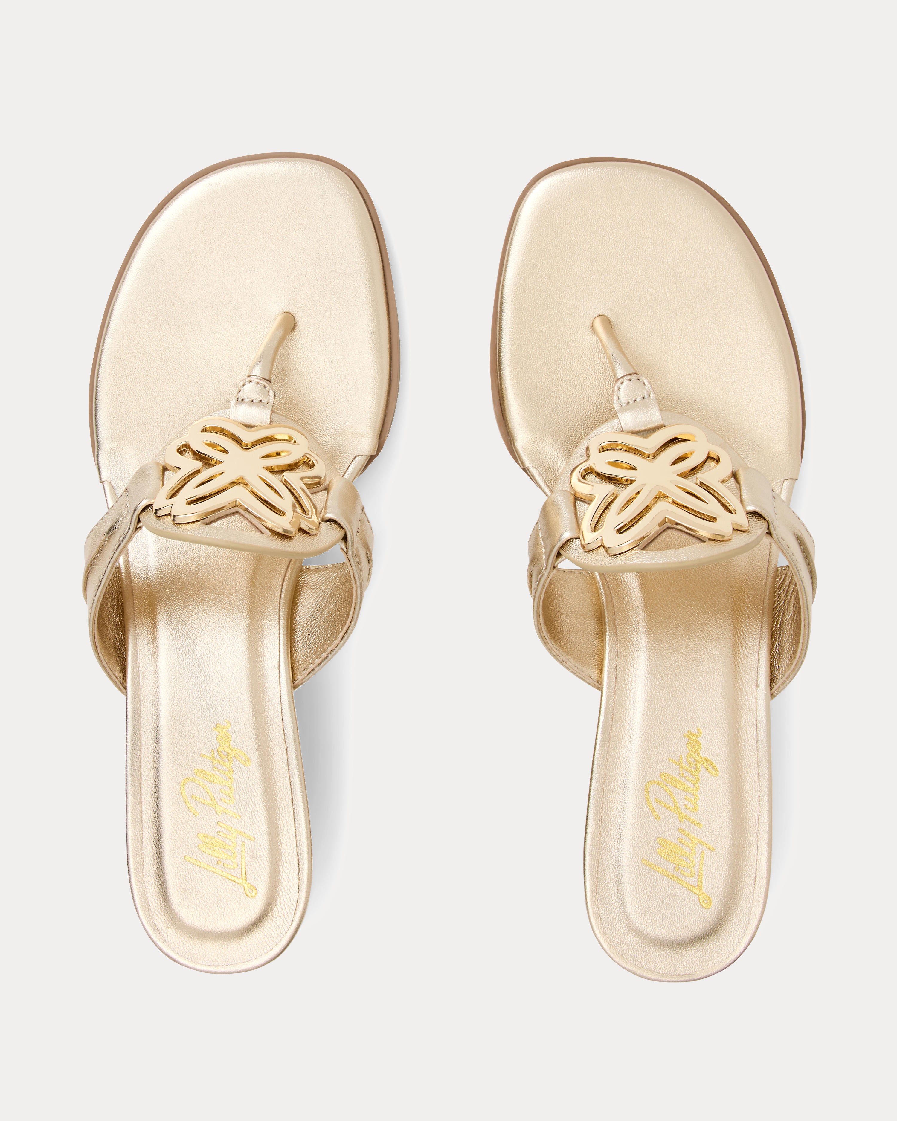 The Lilly Wedge - Gold Metallic