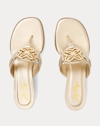 The Lilly Wedge - Gold Metallic