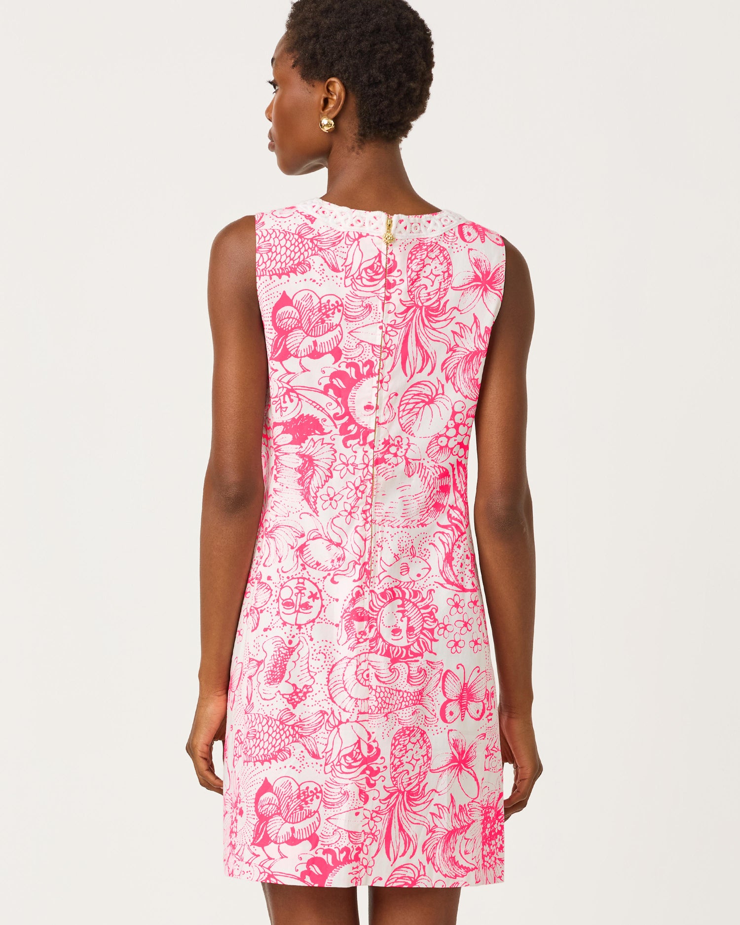 Lilly Pulitzer | Wister Stretch Shift Dress - Cherry Blossom Pink Fleur De Lilly