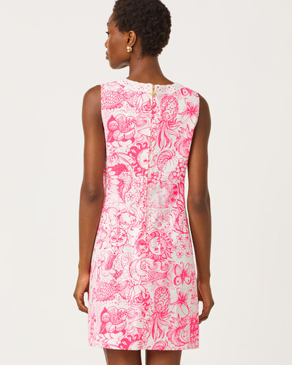 Lilly Pulitzer | Wister Stretch Shift Dress - Cherry Blossom Pink Fleur De Lilly